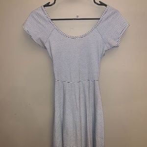 LA Hearts Criss Cross Back Skater Dress